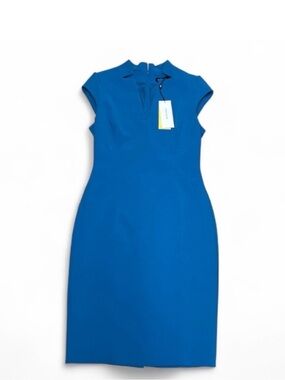Karen Millen Turquoise Pencil Dress Size UK 12/US 8/ EU40